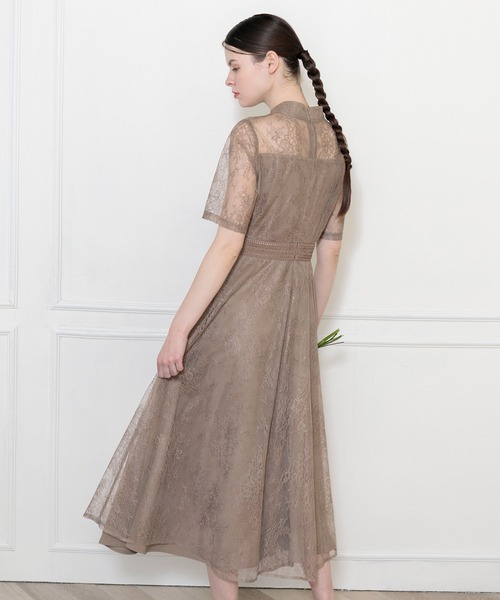 「Leja」 半袖ワンピース SMALL チョコ レディース_画像8