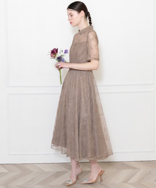 「Leja」 半袖ワンピース SMALL チョコ レディース_画像9