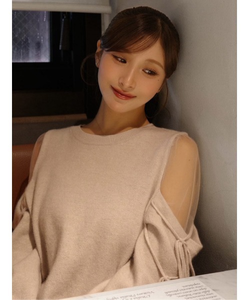 SNIDEL（スナイデル） ニット セーター シースルーショルダーニット