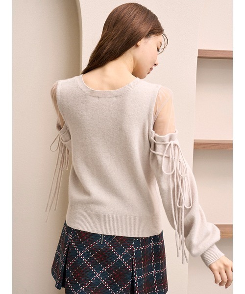 SNIDEL（スナイデル） ニット セーター シースルーショルダーニット