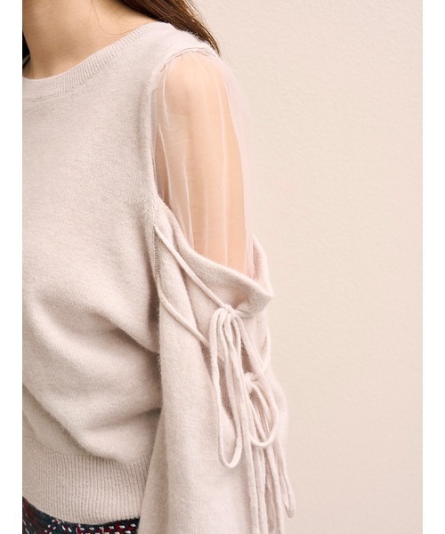 SNIDEL（スナイデル） ニット セーター シースルーショルダーニット