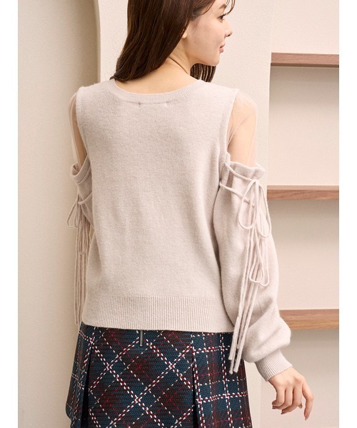 SNIDEL（スナイデル） ニット セーター シースルーショルダーニット