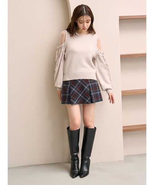 SNIDEL（スナイデル） ニット セーター シースルーショルダーニット