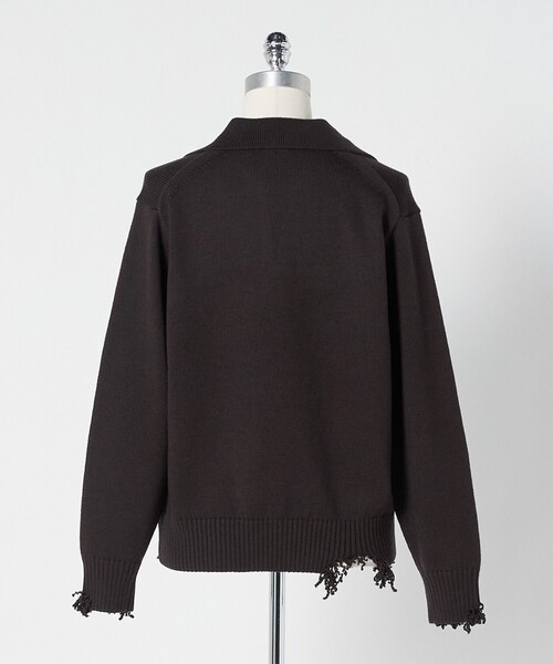 LOEFF（ロエフ） ニット セーター 「LOEFF」ダメージ スキッパー