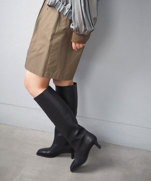 「Daniella&GEMMA」 ロングブーツ 40 ダークブラウン レディース_画像5