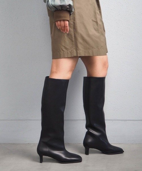 「Daniella&GEMMA」 ロングブーツ 40 ダークブラウン レディース_画像6