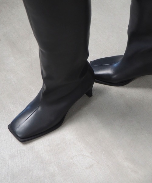 「Daniella&GEMMA」 ロングブーツ 40 ダークブラウン レディース_画像8