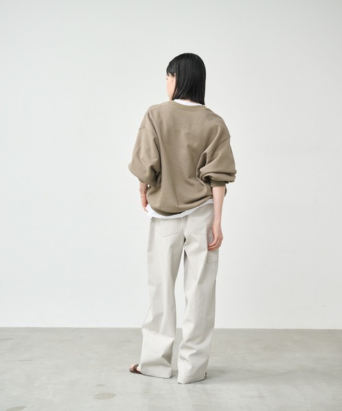 kha:ki（カーキ） トレーナー スウェット 「KHA:KI / カーキ」Vネック