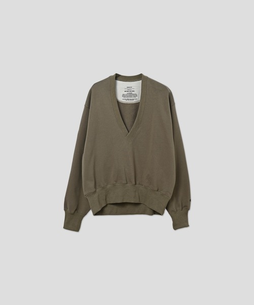 kha:ki（カーキ） トレーナー スウェット 「KHA:KI / カーキ」Vネック