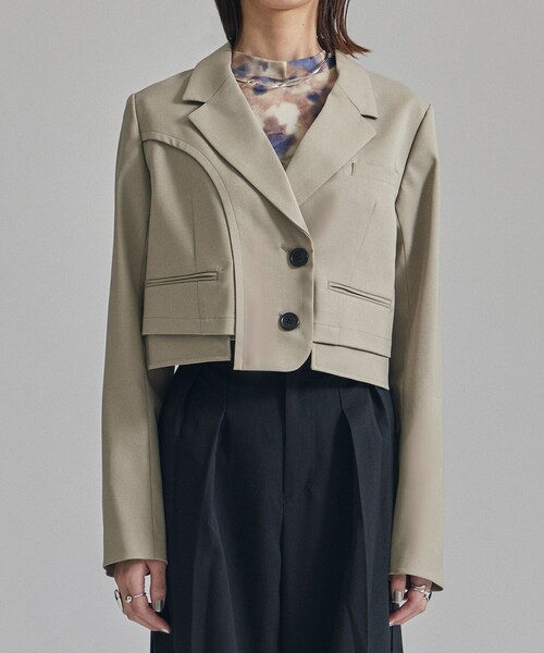 UNITED TOKYO ベージュ テーラードジャケット UNITED TOKYO（ユナイテッドトウキョウ） テーラードジャケット FREE