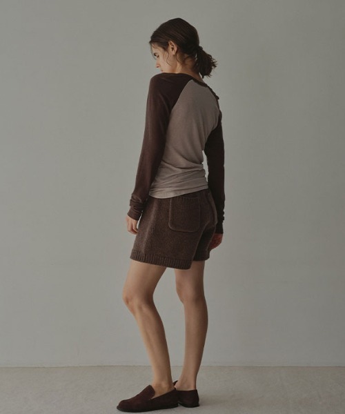 ETRE TOKYO（エトレトウキョウ） パンツ ローゲージニットショート