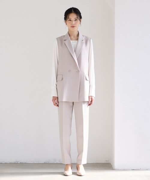 【3点セット】エメ AIMER パンツスーツ  フォーマル セレモニー オフィス 喪服・礼服】【ウォッシャブル】3点セットパンツタイプブラック