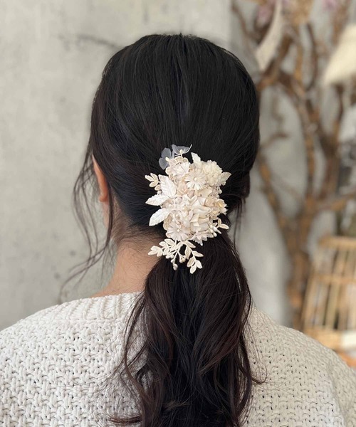 m.soeur（エムスール） ブローチ・コサージュ FREE グリーン