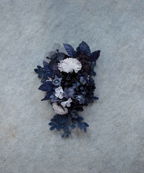 m.soeur（エムスール） ブローチ・コサージュ FREE グリーン