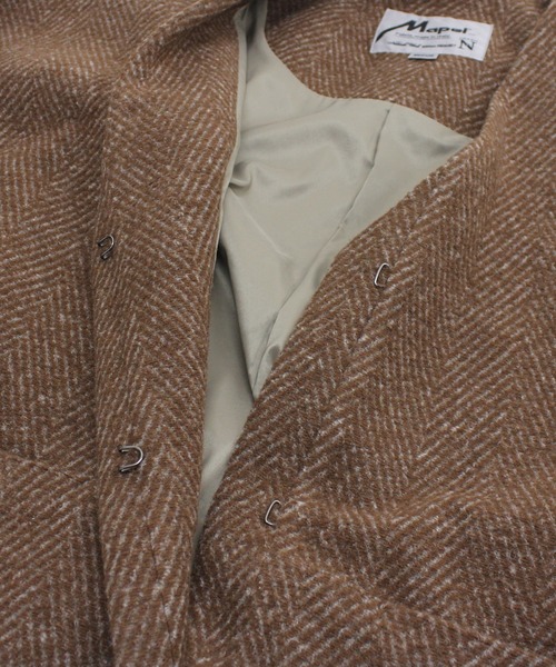 「RNA-N」 ノーカラーコート MEDIUM ブラウン レディース_画像6