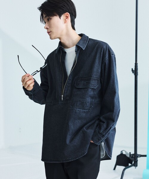 FREAK'S STORE（フリークスストア） 長袖シャツ MEDIUM ブラック