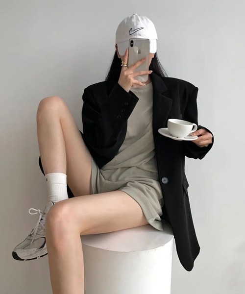 「gossip！ロサンゼルス」 テーラードジャケット FREE グレー レディース_画像3