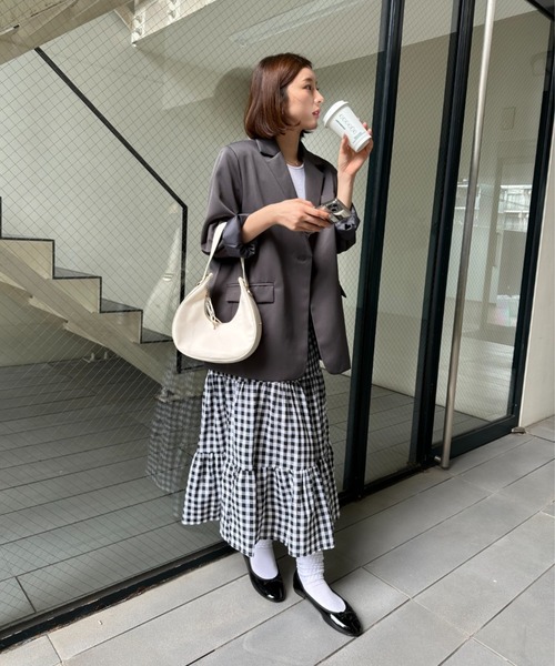 「gossip！ロサンゼルス」 テーラードジャケット FREE グレー レディース_画像8