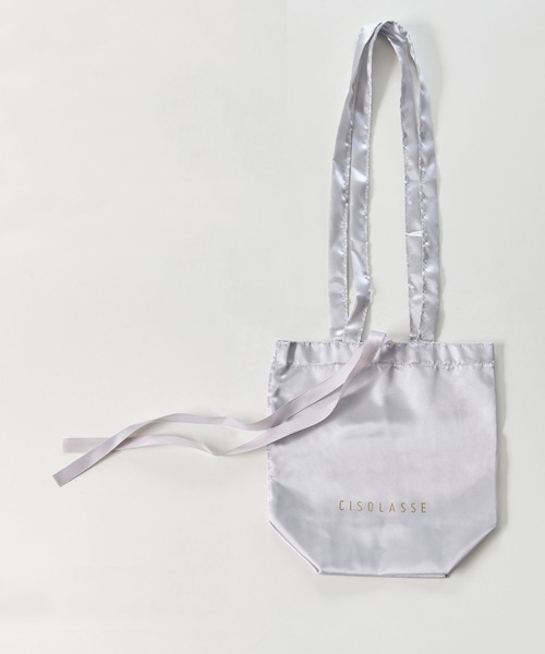 CISOLASSE エコバッグ サテンショルダーエコバッグ : ZOZOTOWN Yahoo