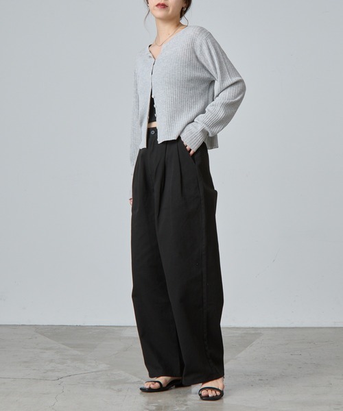 「COLONY 2139」 チノパンツ SMALL ネイビー レディース_画像7