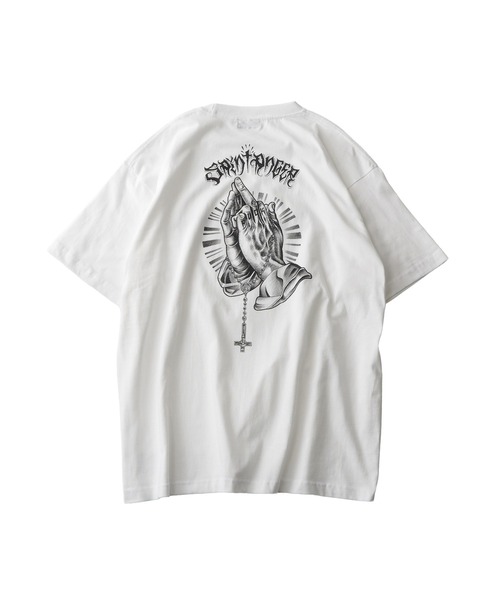 Subciety（サブサエティ） tシャツ Fuckin' praying hands tee メンズ