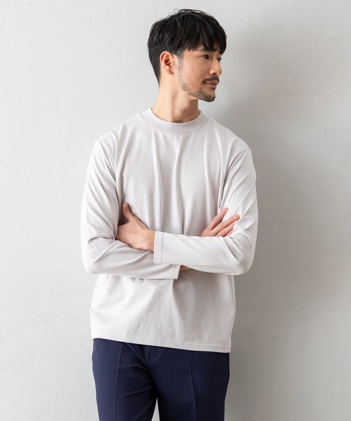 BTZ TOKYO tシャツ 「長袖モックネックTシャツ」防臭+接触冷感+吸水速