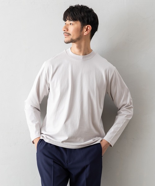 BTZ TOKYO tシャツ 「長袖モックネックTシャツ」防臭+接触冷感+吸水速