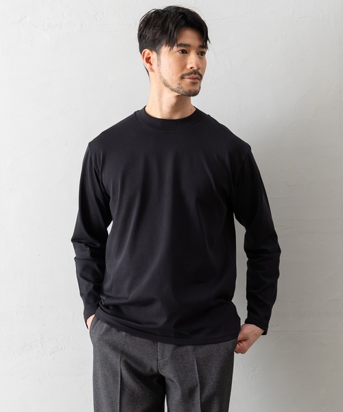 BTZ TOKYO tシャツ 「長袖モックネックTシャツ」防臭+接触冷感+吸水速