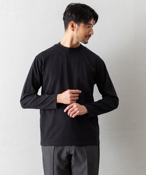 blhlc TOKYO 長袖Tシャツ BTZ TOKYO tシャツ 「長袖モックネックTシャツ」防臭+接触冷感+吸水速