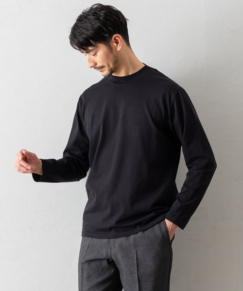 BTZ TOKYO tシャツ 「長袖モックネックTシャツ」防臭+接触冷感+吸水速