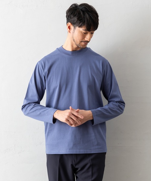 BTZ TOKYO tシャツ 「長袖モックネックTシャツ」防臭+接触冷感+吸水速