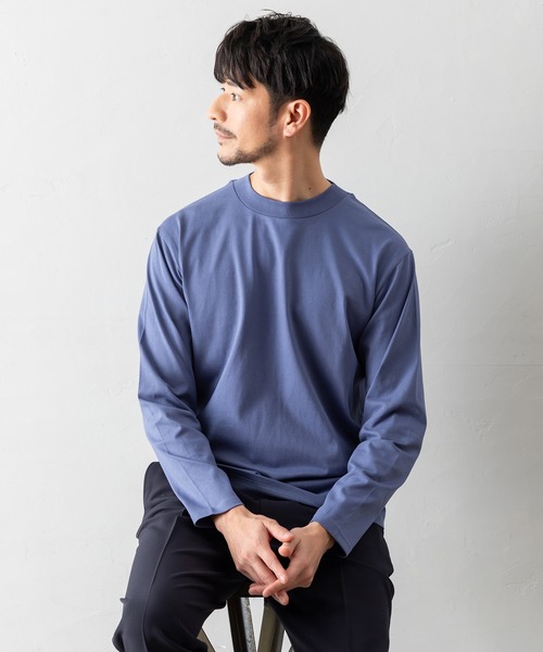 BTZ TOKYO tシャツ 「長袖モックネックTシャツ」防臭+接触冷感+吸水速