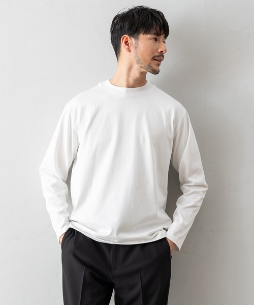 BTZ TOKYO tシャツ 速乾 「長袖モックネックTシャツ」防臭+接触冷感+