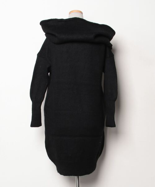 「PLAIN PEOPLE」 ニットワンピース - ブラック レディース_画像2