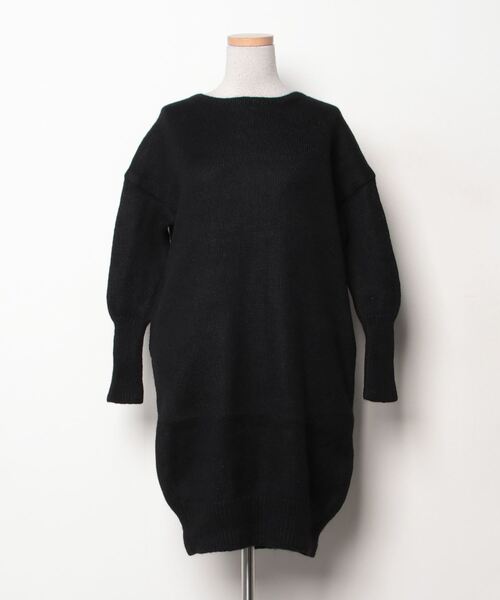 「PLAIN PEOPLE」 ニットワンピース - ブラック レディース_画像3