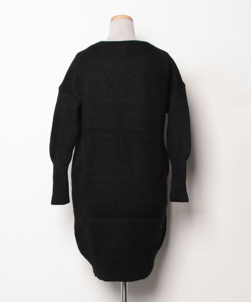 「PLAIN PEOPLE」 ニットワンピース - ブラック レディース_画像4