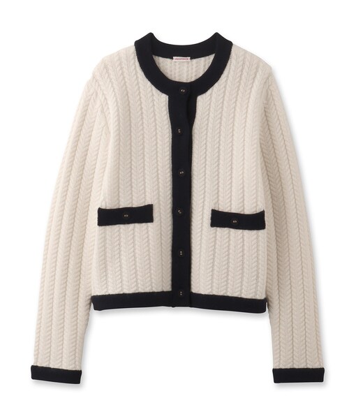 「DRESSTERIOR」 ニットカーディガン 36 グリーン レディース_画像2