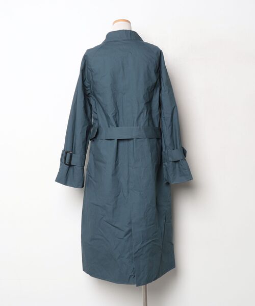 「Lisiere」 ステンカラーコート - ブルー レディース_画像2