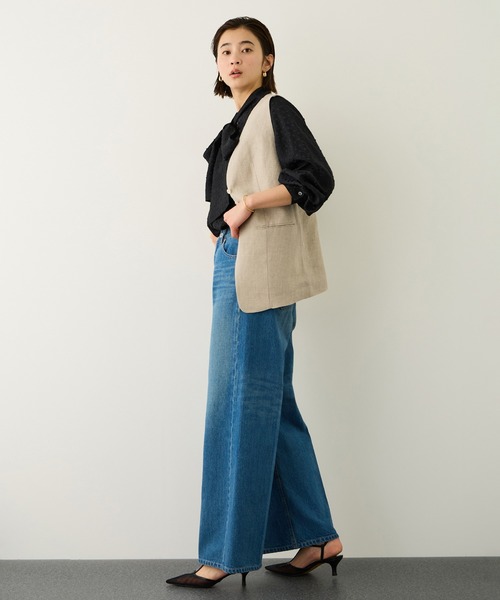 ROPE'（ロペ） ブラウス シャツ 2WAYドットジャガードボウタイブラウス