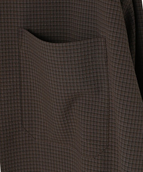 「LOWRYS FARM」 長袖シャツ MEDIUM ブラウン メンズ_画像4