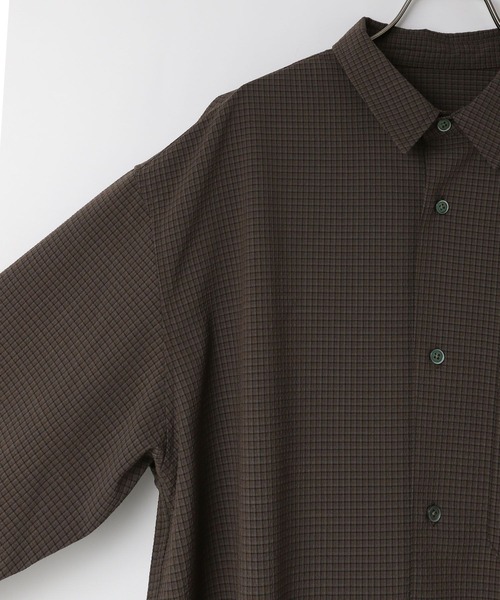 「LOWRYS FARM」 長袖シャツ MEDIUM ブラウン メンズ_画像5