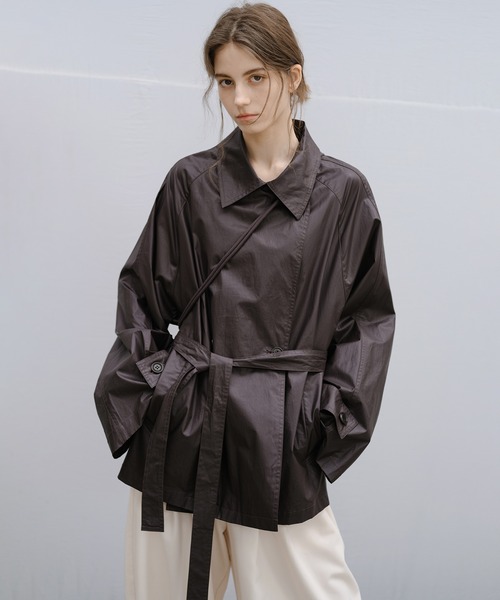 断捨離とまと　【新品未使用】tageechita ショートジャケット Double-Breasted Check Cropped Jacket