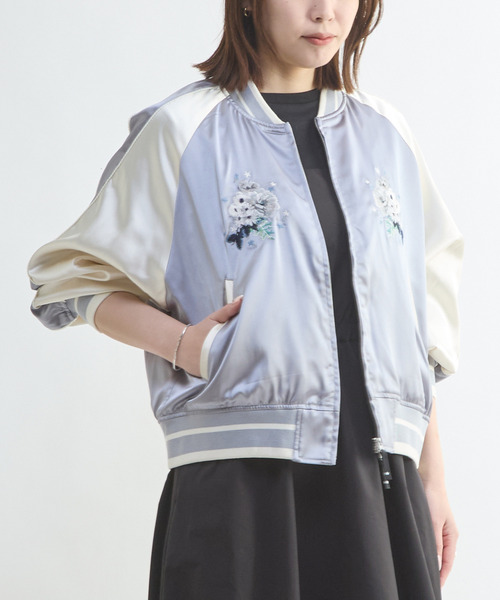 CONVERSE TOKYO スカジャン SATIN SHORT SOUVENIR JACKET レディース