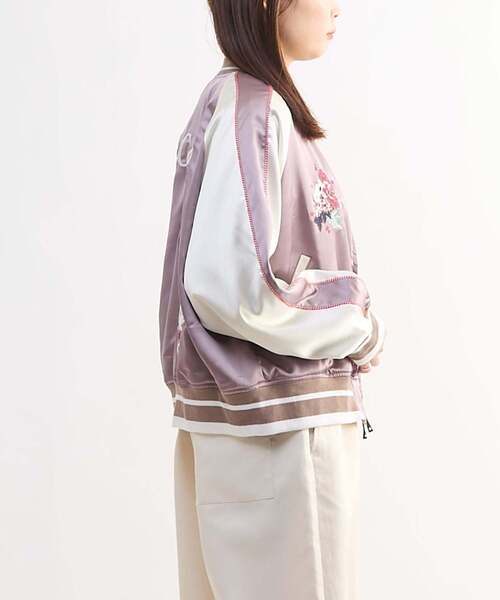 CONVERSE TOKYO スカジャン SATIN SHORT SOUVENIR JACKET レディース