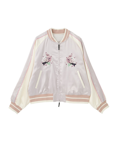 CONVERSE TOKYO スカジャン SATIN SHORT SOUVENIR JACKET レディース