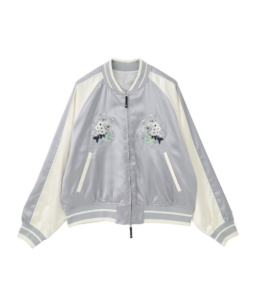 CONVERSE TOKYO スカジャン SATIN SHORT SOUVENIR JACKET レディース