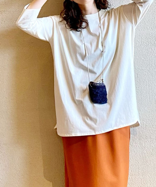 「JOURNAL STANDARD LUXE」 7分袖カットソー FREE ブラック レディース_画像2