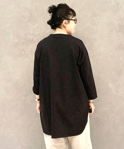 「JOURNAL STANDARD LUXE」 7分袖カットソー FREE ブラック レディース_画像4