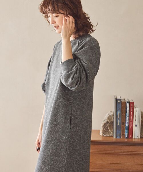 「AMERICAN HOLIC」 長袖ワンピース M チャコールグレー レディース_画像6