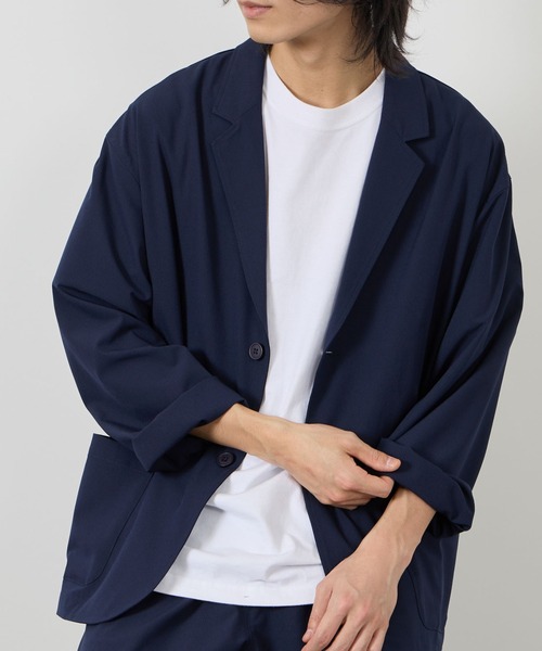 セットアップ URBANCOLLECTION ポリリップストップ テーラードジャケット＆イージーパンツ セットアップ メンズ_16